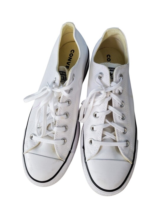 Converse Shoes - Converse All Star Chuck Taylor Low Top Sneakers - White Size 8.5